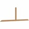 Ekena Millwork Portland Timber Gable Bracket, Western Red Cedar, 108"W x 36"H x 1 1/2"D x 3 1/2"F, 8/12 Pitch GBW108X36X0204POR00SWR - alternate 5